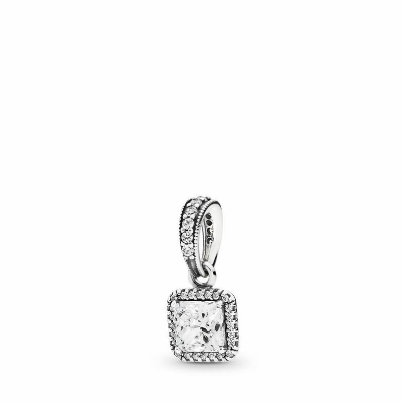 Pandora Timeless Elegance Pendant - Sterling Silver/Cubic Zirconia - Canada | ZK4629YA